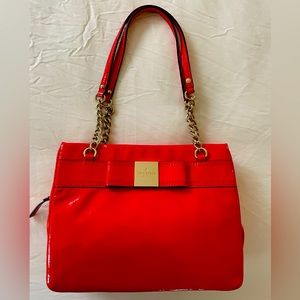 Kate Spade red patent leather purse - excellent condition
